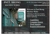 Tablet Screenshot of brongmachineworks.com